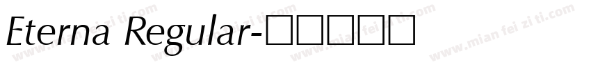 Eterna Regular字体转换